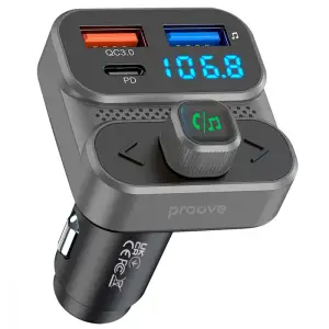 АЗП Proove FM Launcher Luxor SE 36W (PD+QC3.0) Type-C+USB Gray, FMLX20120003