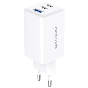 МЗП Proove Pocket GaN 65W (2Type-C + USB) White, WCPG65121202