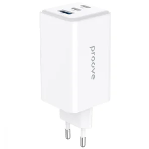 СЗУ Proove Pocket GaN 100W (2Type-C + USB) White, WCPG10012202