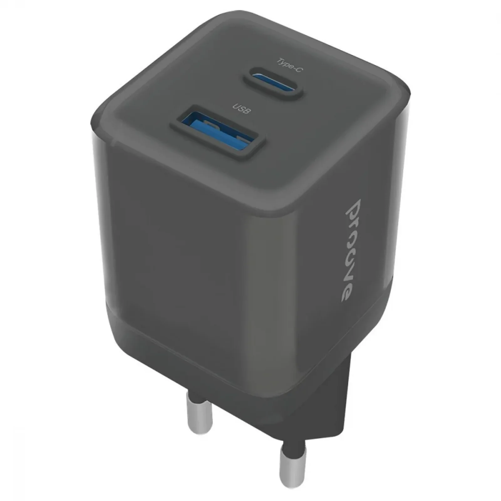СЗУ Proove Pure GaN Plus 30W (Type-C + USB) Black, WCPU30111201