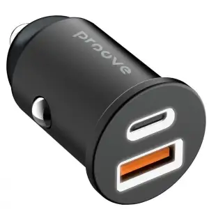 АЗП Proove Tiny Power 30W (Type-C + USB) Black, ACTP30111201
