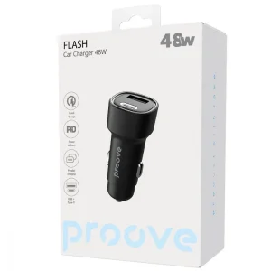 АЗП Proove Flash 48W (Type-C + USB) Black, CCFL48111201