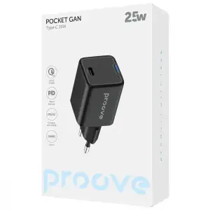 СЗУ Proove Pocket GaN 25W (Type-C) White (602450003)