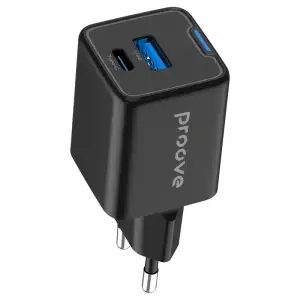 СЗУ Proove Pocket GaN Plus 25W (Type-C + USB) Black (602460001)