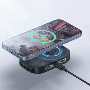 Охладитель с беспроводной зарядкой Baseus MagPro 2 Series Ultra-Thin Magnetic Black