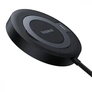 Бездротовий ЗП Baseus Simple Mini4 Qi2 15W Black