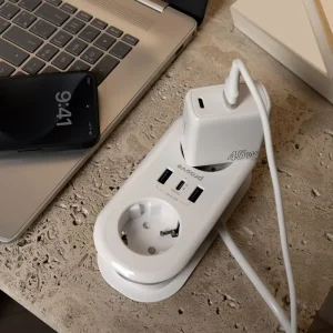 Сетевой фильтр Proove Supercoil 20W (2xAC + Type-C + 2xSB) 1.5m White (PSPS25002102)