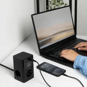 Сетевой фильтр Proove Power Cube 65W (3xAC + 2xType-C + 1xUSB) 1.5m Black (PSPC36801201)