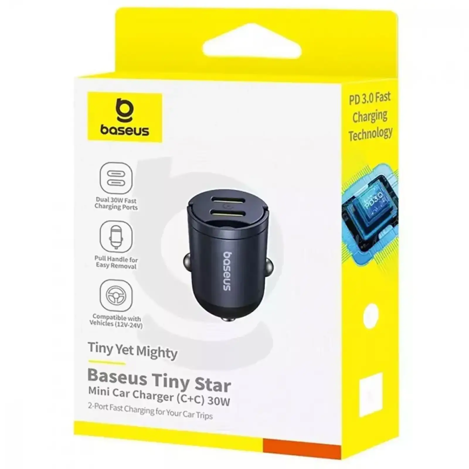 АЗУ Baseus Tiny Star Mini 30W (2xType-C) Black
