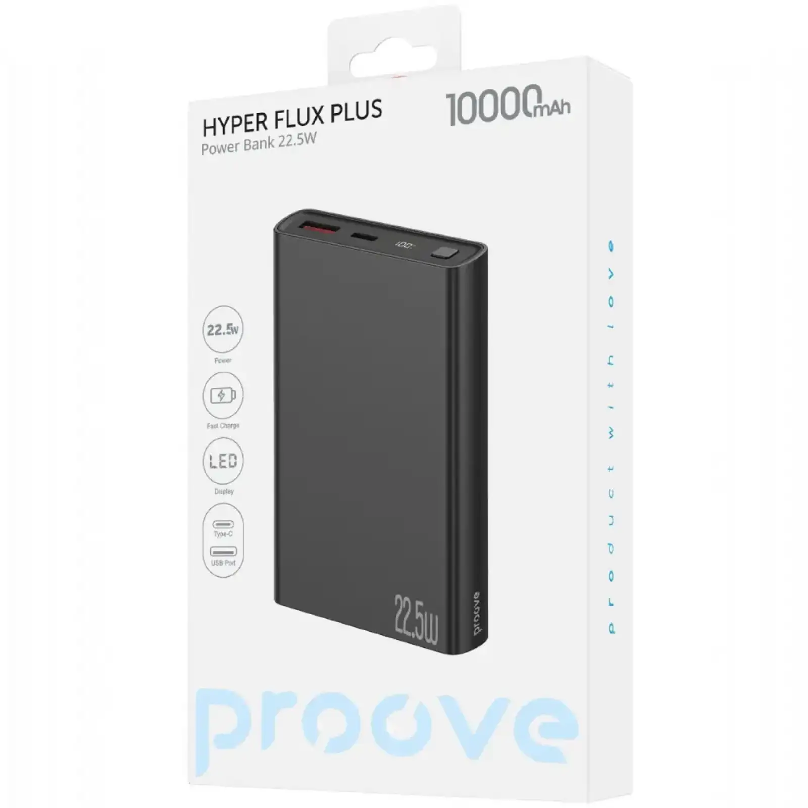 Портативная Батарея Proove Hyper Flux Plus 22.5W 10000mAh White