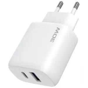 МЗП Proove Silicone Power 2 30W (Type-C + USB) + Cable Type-C to Type-C (1m) Black