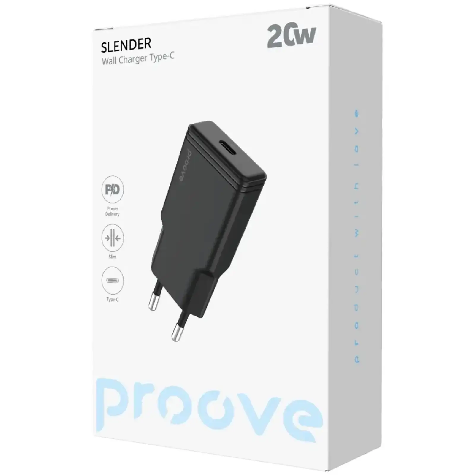 МЗП Proove Slender 20W (Type-C) Black