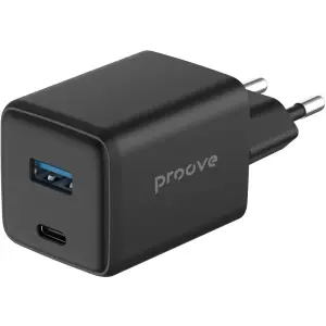 СЗУ Proove Pocket GaN 45W (Type-C + USB) Black