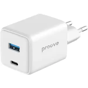 МЗП Proove Pocket GaN 45W (Type-C + USB) White