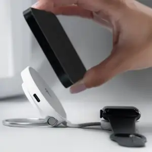 Бездротовий ЗУ Proove Knocker 2 in 1 Qi2 White