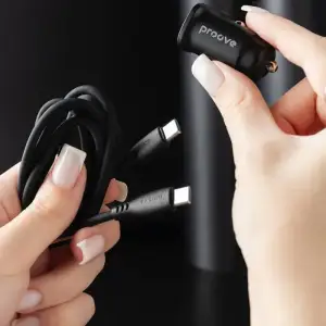 АЗУ Proove Flash 30W (Type-C + USB) + Cable Type-C to Type-C Black