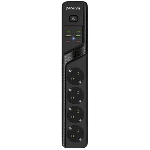 Сетевой фильтр Proove Power Strip P-04 (4 розетки + 4 USB + 2 Type-C) 3М Black (PSP442430001)