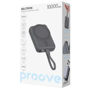 Зовнішній акумулятор Proove Neutron 22.5W 10000mAh Gray (PBNE22022203)