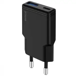 CЗУ Proove Slender 30W (Type-C+USB) Black