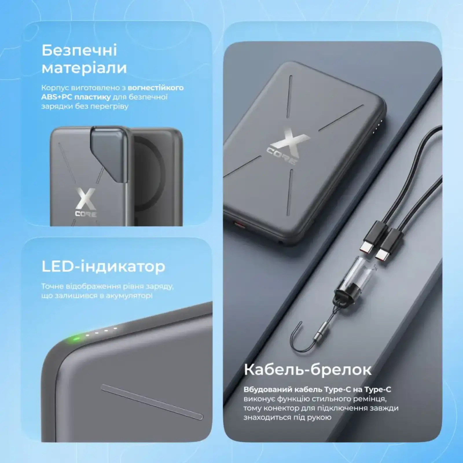 Внешний акумулятор Proove X-Core 20W 5000mAh Orange (PNXC20010018)