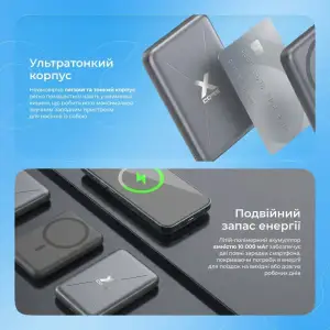 Зовнішній акумулятор Proove X-Core 22.5W 10000mAh Gray (PNXC22010003)