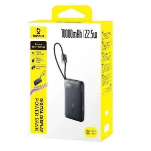 Внешний аккумулятор Baseus EnerFill FC11 Digital Display 10000mAh 22.5W Black