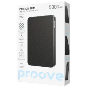 Зовнішня батарея Proove Carbon Slim 20W 5000mAh glowrise