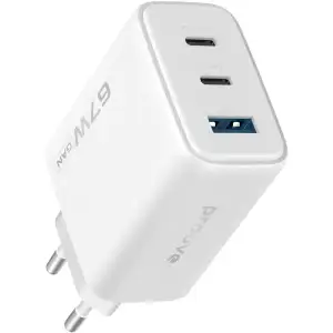 МЗП Proove Silicone Power 2 67W (2*Type-C+USB) Black