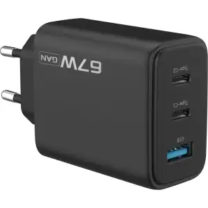 МЗП Proove Silicone Power 2 67W (2*Type-C+USB) White