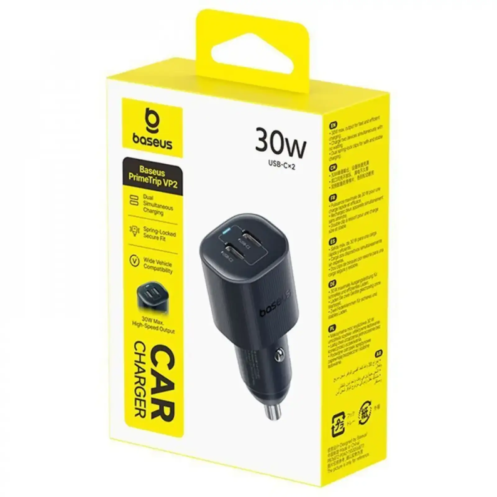 АЗП Baseus PrimeTrip VP2 30W (Type-C + Type-C) Black