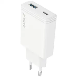 МЗП Proove Slender 65W (Type-C + USB) White
