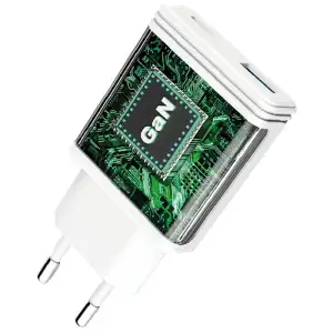 СЗУ Proove Slender 65W (Type-C + USB) White