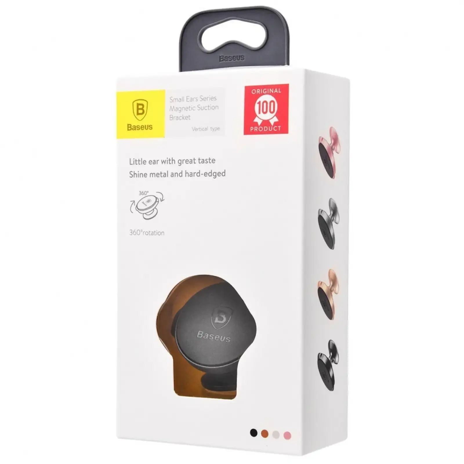 Автомобільний тримач Baseus Small Ears Series Magnetic Suction Bracket Vertical Type Black, SUER-B01