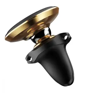 Автодержатель Baseus Magnetic Air Vent Car Mount With Cable Clip Black, SUGX020001