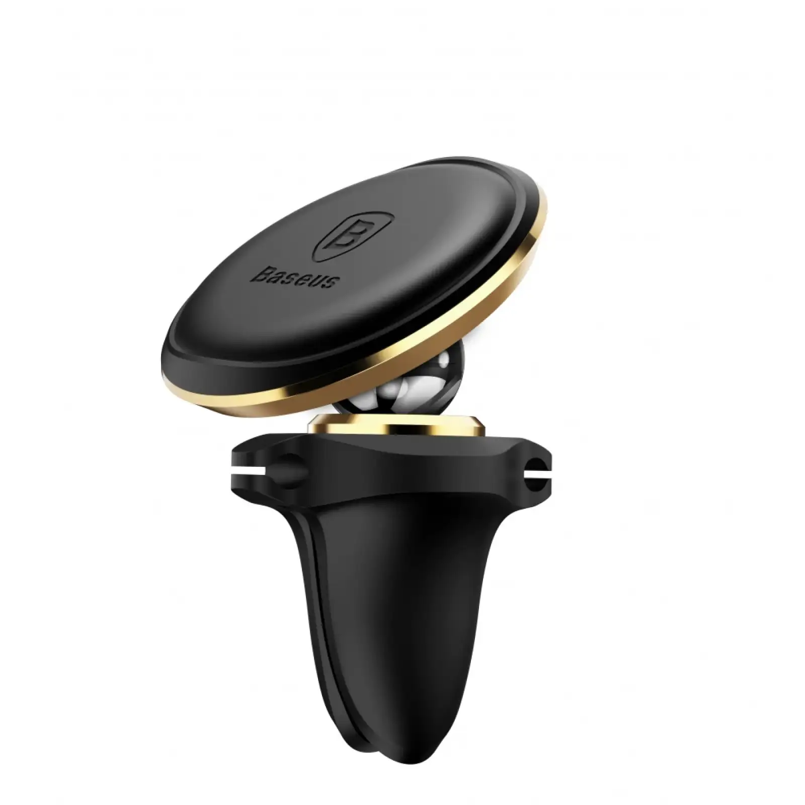 Автодержатель Baseus Magnetic Air Vent Car Mount With Cable Clip Black, SUGX020001