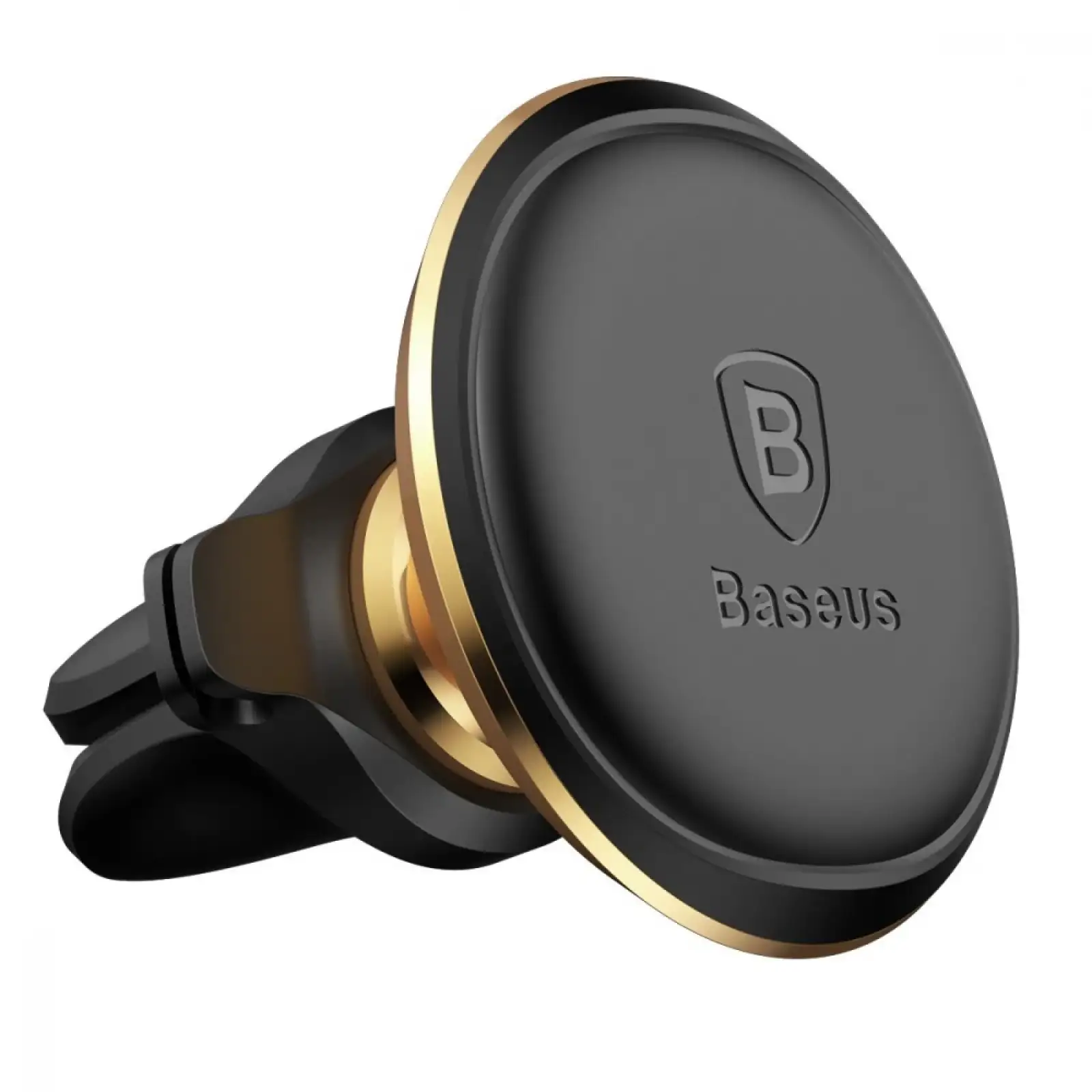 Автодержатель Baseus Magnetic Air Vent Car Mount With Cable Clip Black, SUGX020001