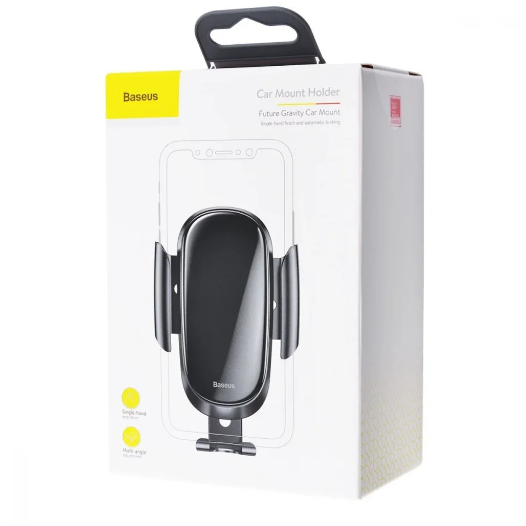 Автодержатель Baseus Future Gravity Car Mount Black, SUYL-WL01