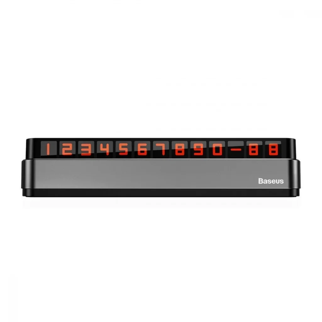 Паркувальна Карта Baseus Moonlight Box Series Temporary Parking Number Plate Dark Gray, ACNUM-B0G
