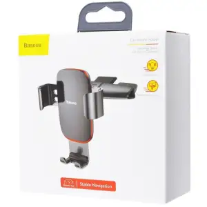 Автомобільний тримач Baseus Metal Age Gravity Car Mount CD Version Silver, SUYL-J0S