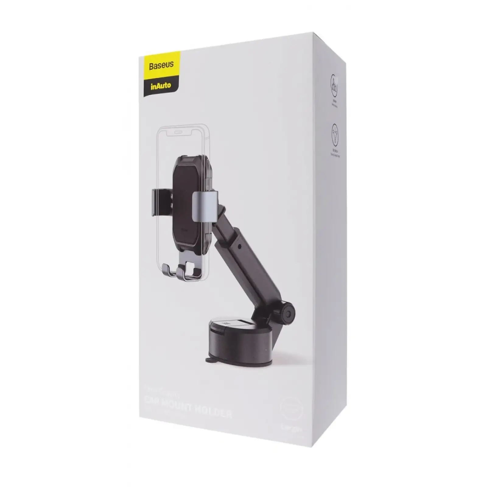 Тримач в машину Baseus Tank Gravity Car Mount With Suction Base Black, SUYL-TK01