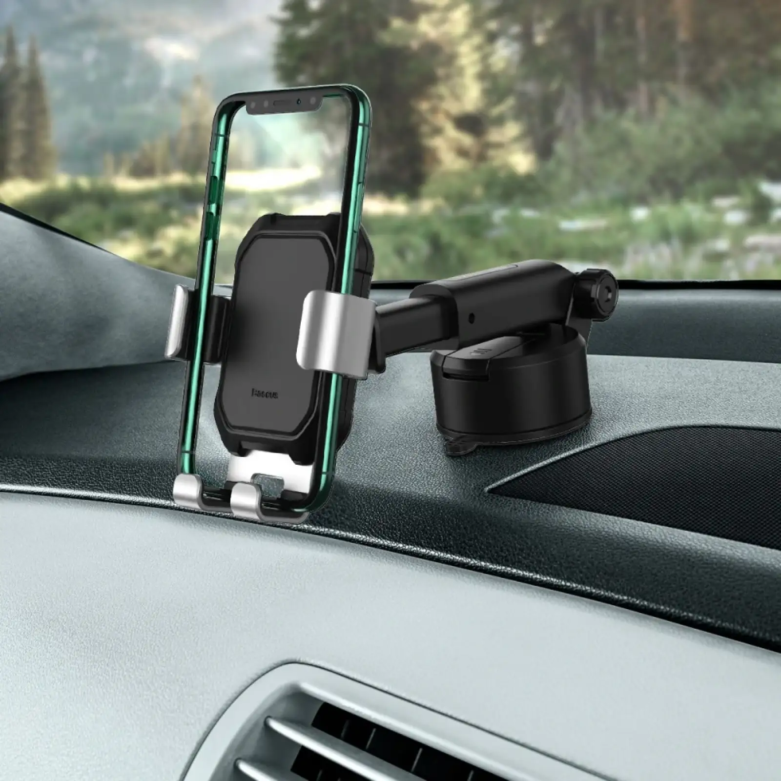 Тримач в машину Baseus Tank Gravity Car Mount With Suction Base Black, SUYL-TK01