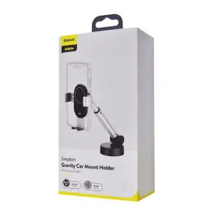 Автодержатель Baseus Simplism Gravity Car Mount With Suction Base Black, SUYL-JY01
