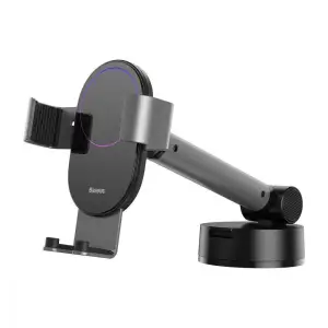 Автодержатель Baseus Simplism Gravity Car Mount With Suction Base Black, SUYL-JY01