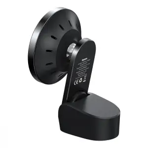Автодержатель с беспроводной зарядкой Baseus Big Energy 15W Black, WXJN-01