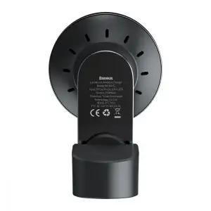 Автодержатель с беспроводной зарядкой Baseus Big Energy 15W Black, WXJN-01