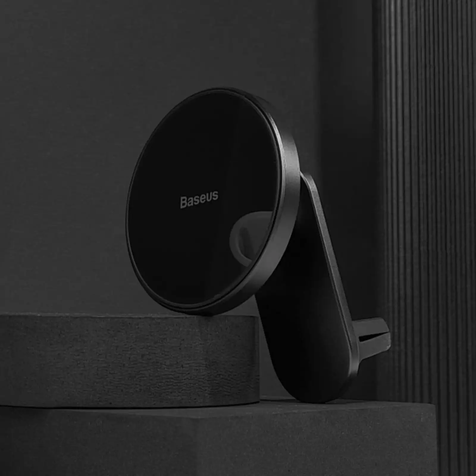 Автодержатель с беспроводной зарядкой Baseus Big Energy 15W Black, WXJN-01