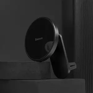 Автодержатель с беспроводной зарядкой Baseus Big Energy 15W Black, WXJN-01