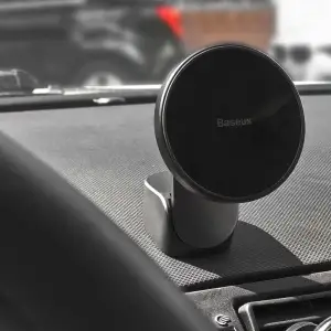 Автодержатель с беспроводной зарядкой Baseus Big Energy 15W Black, WXJN-01
