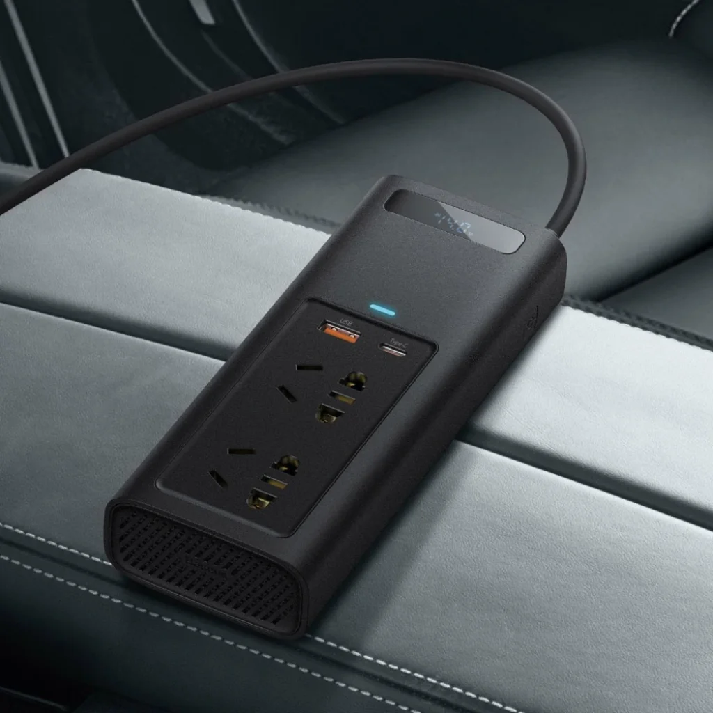 Автомобільний інвертор Baseus In-car Inverter 150W (220V CN/EU) Black, CRNBQ-A01