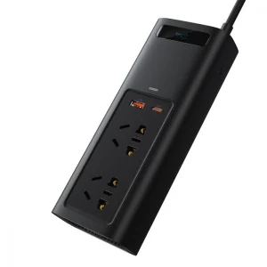 Автомобільний інвертор Baseus In-car Inverter 150W (220V CN/EU) Black, CRNBQ-A01